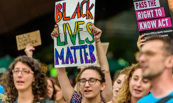 Jewish supporters of Black Lives Matter movement in New York