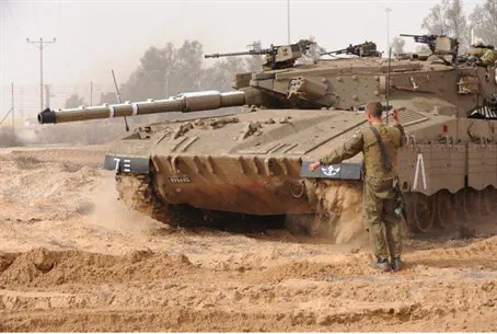 IDF Tanks Strike Gaza After 60 Rockets Hit Israel - Israel National News