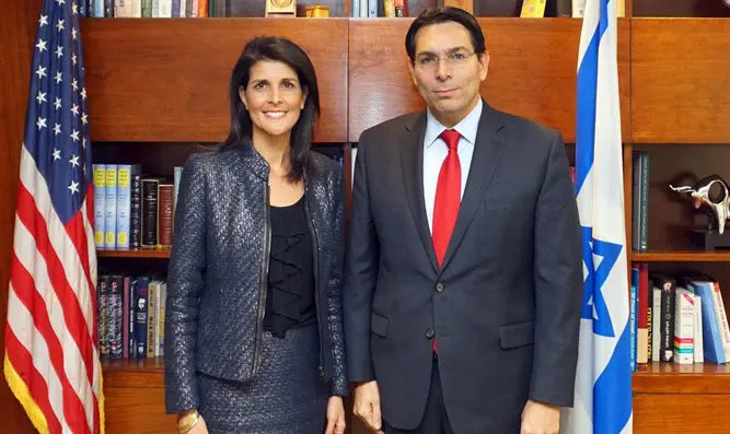 Israel's UN Ambassador Danny Danon Met with US Ambassador Nikki Haley