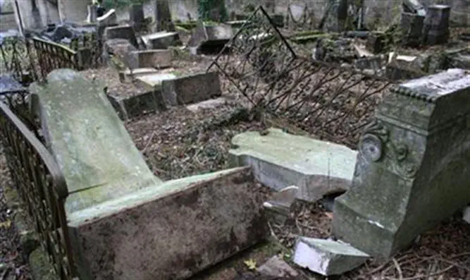 Desecrated Jewish graves at Bar-le-Duc, France