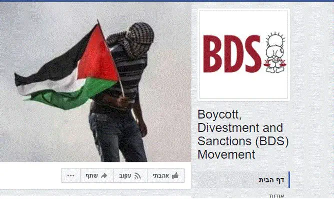 ארגון BDS בפייסבוק