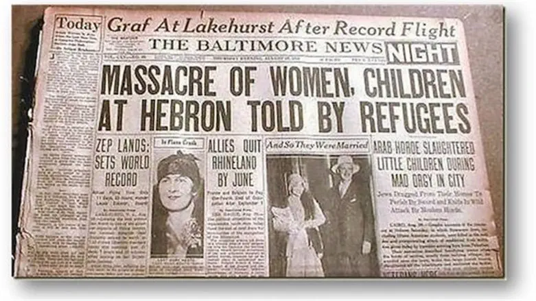 Hebron Massacre, August 1929