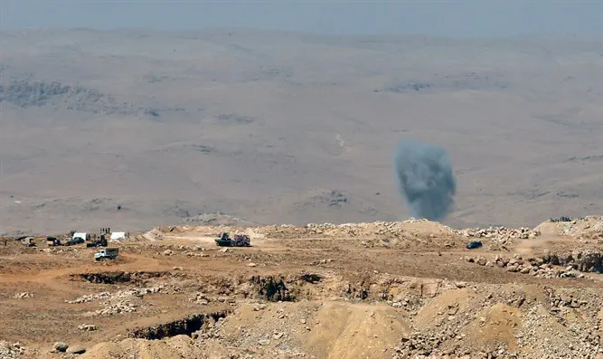 Smoke at the Syria-Lebanon border