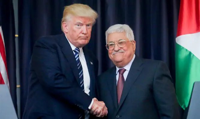 Trump meeting Abbas last year