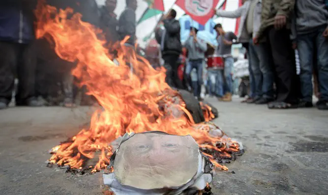 Trump effigy in Gaza