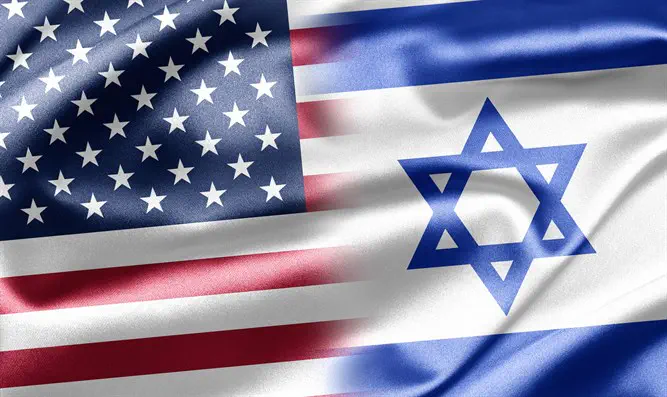 Israeli and American Flasg