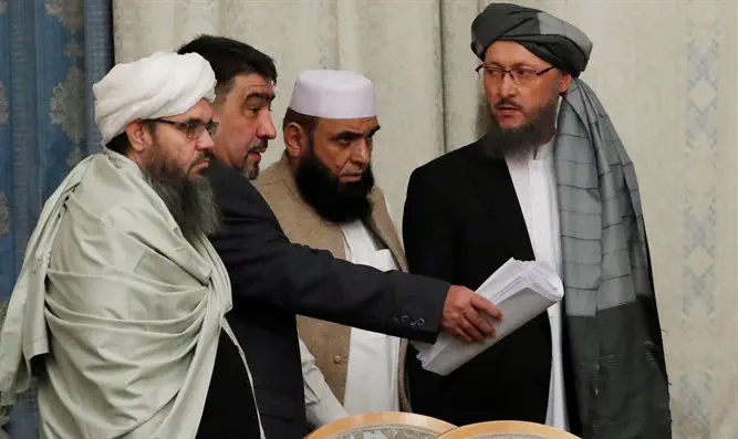 Taliban delegation at multilateral peace talks on Afghanistan in Moscow