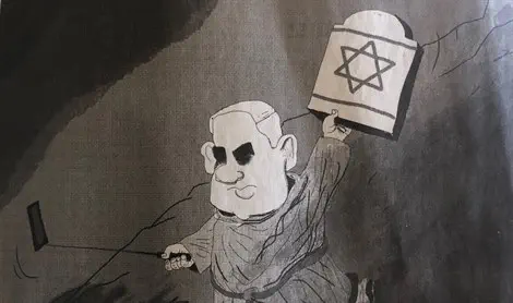 The latest anti-Netanyahu cartoon